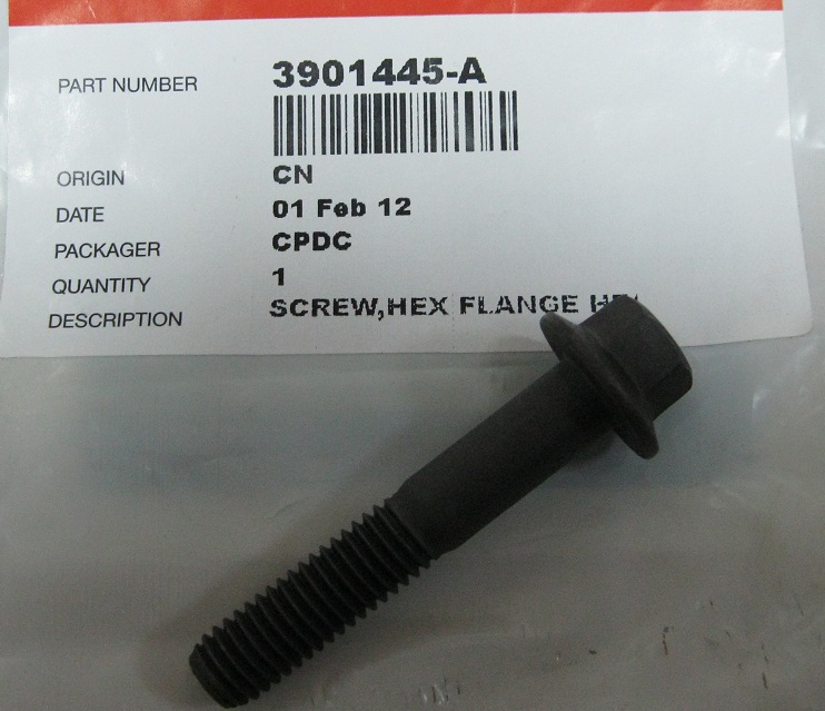 Болт М8х1,25x45 (крепления передней крышки, поддона) 3093926 ISBe( вып-го кол-ра ISF 2.8)